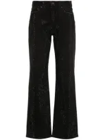 Purple Brand Crystal-embellished Jeans In Black