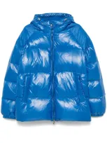 Pyrenex Logo Duvet Jacket In Sky Blue