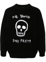 R13 Die Young Boyfriend Sweater In Black