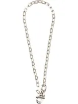 Rabanne Necklace With Pendant In Metallic