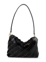 Rabanne Paco  Paco Foldover Top Shoulder Bag In Nero