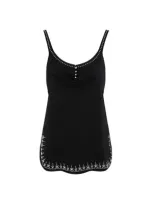 Rabanne Paco  Embellished Top In Black