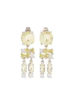 Rabanne Strass Earrings In Green