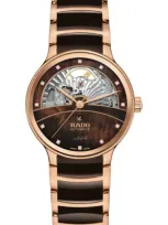 Rado Centrix Open Heart Bracelet Watch, 35mm In Brown