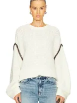 Rag & Bone White Katie Sweater In Ivory