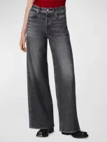 Rag & Bone Miramar Sofie Wide-leg Pants In Washed Black