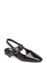 Rag & Bone Astra Slingback Pump In Black Patent Leather