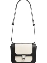 Rag & Bone Women's Small Max Leather & Canvas Crossbody Bag In Antique White Black