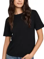 Rails Cotton Cashmere Short Sleeve Crew Tee Black