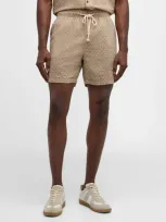 Rails Men's Patterned Linen-blend Shorts In Ikat Oat