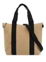 Rains W3 Contrasting-trim Tote Bag In Beige