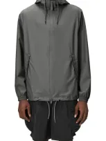 Rains Storm Breaker Waterproof Rain Jacket In Grey