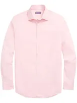 Ralph Lauren Purple Label Washed End-on-end Shirt In Chalk Pink