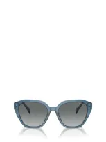 Ralph Lauren Sunglasses In Shiny Blue On Milky Grey