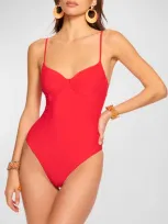 Ramy Brook Jayda One-piece Swimsuit In Flame