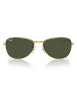 Ray Ban 56mm Pilot Sunglasses In Gold Flash