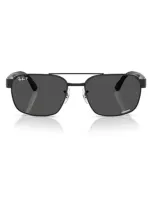 Ray Ban Rb3751ch Chromance Sunglasses Havana Grey Frame Grey Lenses Polarized 61-17