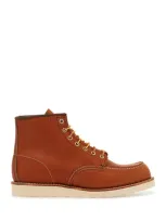 Red Wing Classic Moc Ankle Boots In Brown