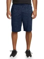 Reebok Performance Tech Heather Shorts In Navy Heather