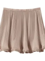 Reiss Kids' Violet Sr. Plissé Skirt In Camel