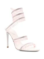 René Caovilla 110mm Chandelier Sandals In Pink