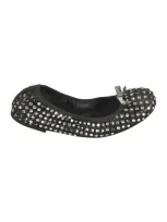 René Caovilla Crystal-embellished Ballet Flats In Schwarz