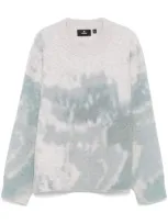 Represent Abstract-print Sweater In White