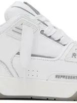 Represent White Studio Sneakers In White/grey