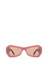 Retrosuperfuture Tempio Rectangular Frame Sunglasses In Pink