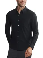 Rhone Wfh Regular Fit Button Down Shirt In Black