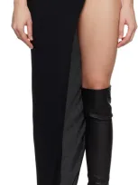 Rick Owens Black Porterville Hydra Maxi Skirt In 09 Black