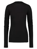 Rick Owens Edfu Top Ls Clothing In Black