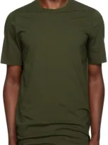 Rick Owens Green Porterville Level T-shirt In 75 Forest