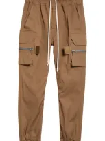 Rick Owens Porterville Mastodon Cargo Joggers In Bean