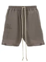 Rick Owens X Champion Dolphin Boxers Bermuda Shorts In Grey