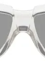 Rick Owens Transparent Porterville Rick Sunglasses In 0109 Transparent/bla