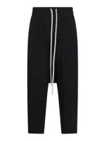 Rick Owens Black Viscose Pants