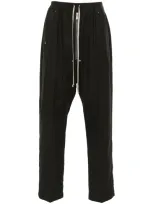 Rick Owens Organic Cotton Trousers In Green