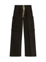 Rick Owens Oversized Wide-legged Trousers In Black