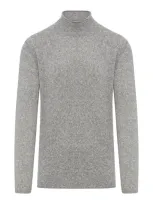 Roberto Collina High-neck Jumper In Grey