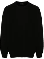 Roberto Collina Merino Wool Sweater In Black