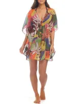 Rod Beattie Chiffon Cover-up Caftan In Multi