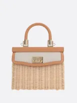 Rodo Paris Straw Mini Bag In Sahara