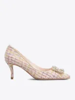 Roger Vivier 65 Crystal-embellished Buckle Pumps In Multicolor