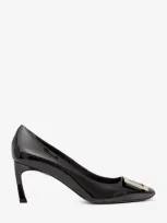 Roger Vivier Belle Vivier Trompette 70mm Leather Pumps In Black