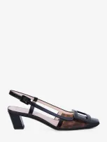 Roger Vivier Belle Vivier Tortoiseshell Slingback Pumps In S602 Marrone Scur