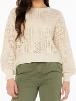 Roxy Daybreak Sweater In Parchment