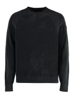 Rrd - Roberto Ricci Design Long Sleeve Crew-neck Sweater In Black