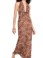 Runaway The Label Tenaya Maxi Dress In Brown