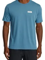 Rvca Icon Performance T-shirt In Blue Stone